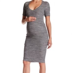 Tart Women's Heather Gray Maternity Midi Dress - Size S